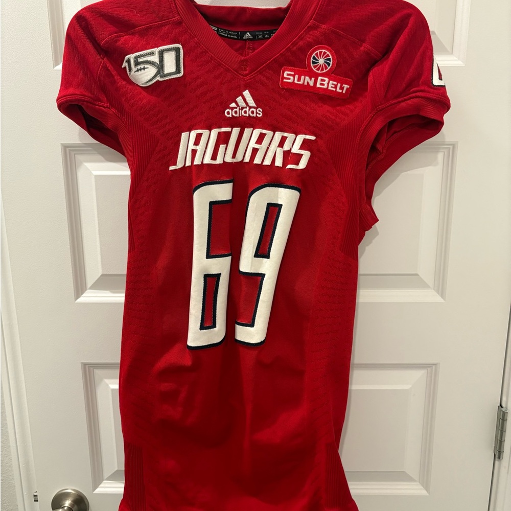 South Alabama Game Used #69 Jersey Adidas Size 2XL
